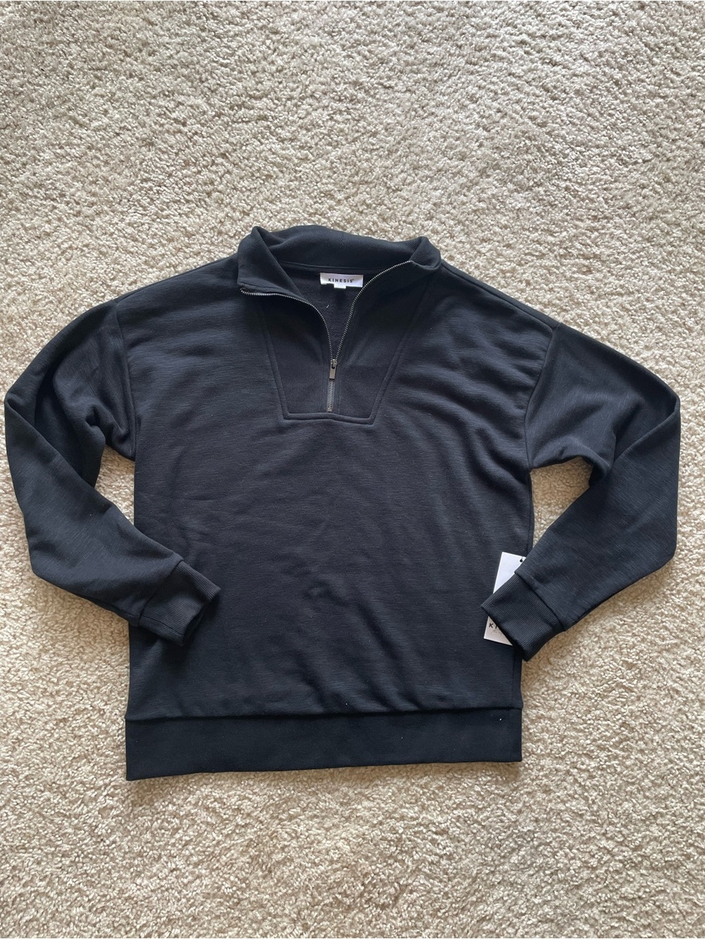 Kinesis Black Quarter-Zip Sweatshirt